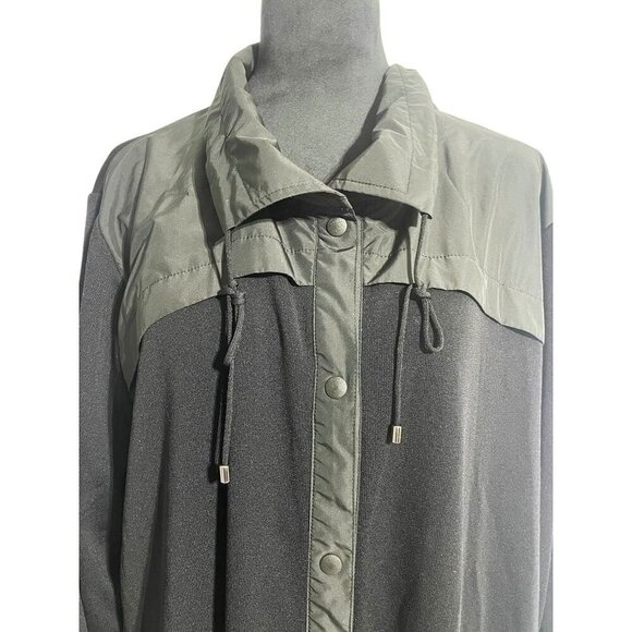 Misook Size 3X  Top Blouse Jacket Button Down Drawstring Pockets - Picture 2 of 6